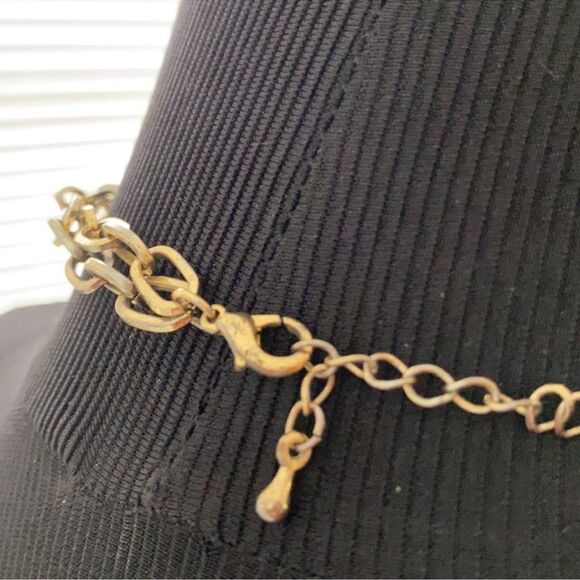 Elegant Gold and Brown Multi-Layer Necklace - Picture 2 of 4